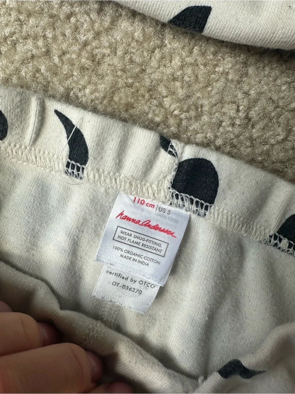 Hanna Andersson Boys Space Organic Cotton Pajama Set Size 5 110cm